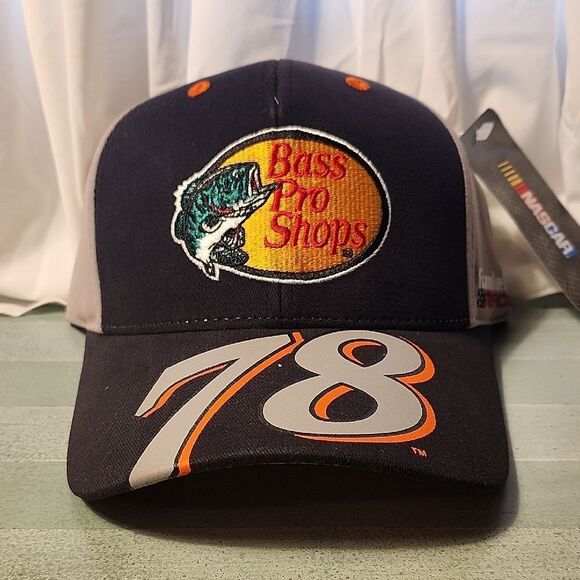 Nascar Bass Pro Shops Martin Truex Jr Velcroback Hat - New - Picture 1 of 10
